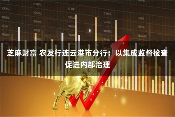 芝麻财富 农发行连云港市分行：以集成监督检查促进内部治理
