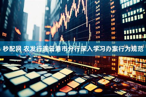 秒配网 农发行连云港市分行深入学习办案行为规范