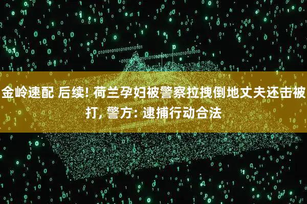 金岭速配 后续! 荷兰孕妇被警察拉拽倒地丈夫还击被打, 警方: 逮捕行动合法